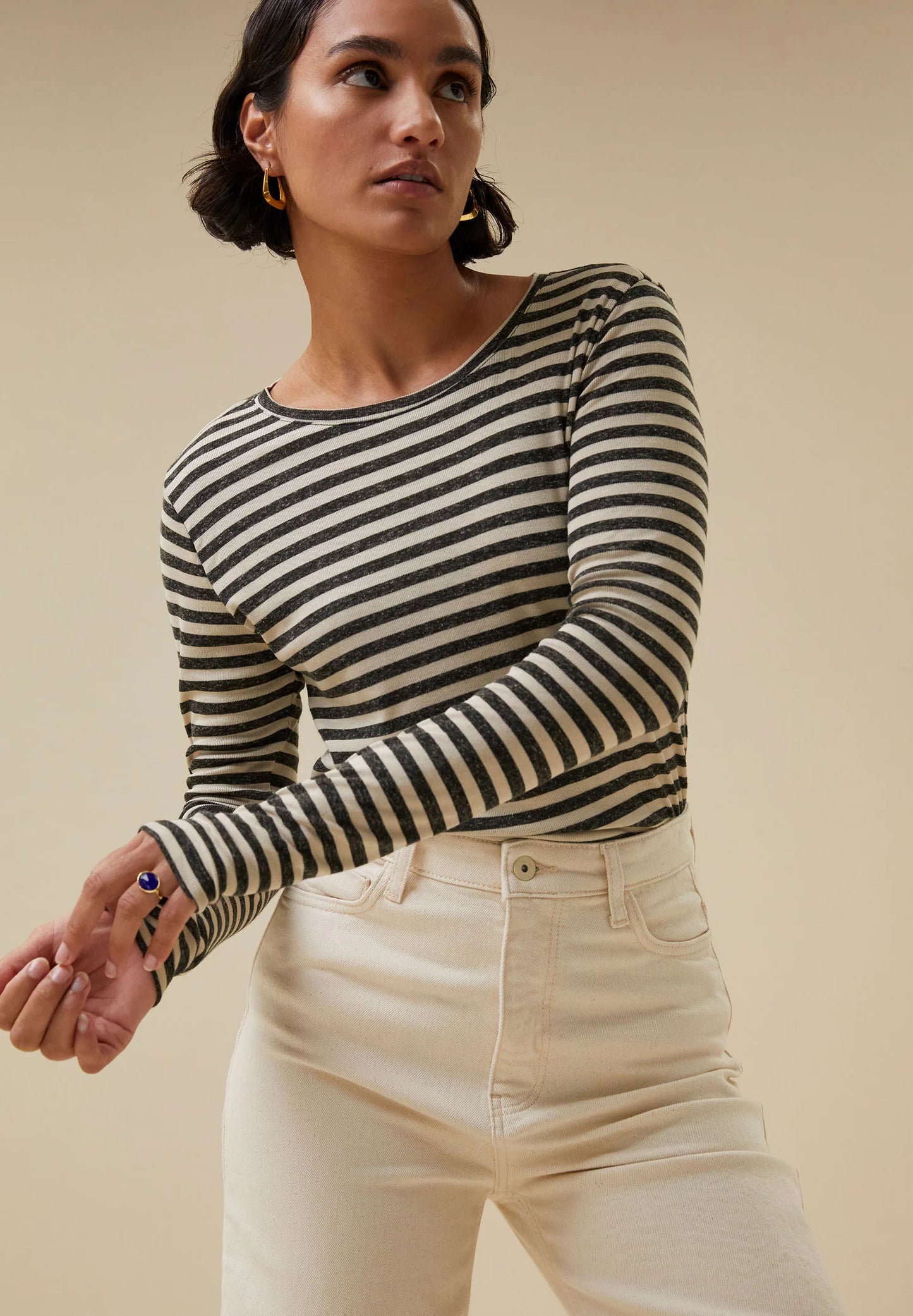 Basic ls stripe top