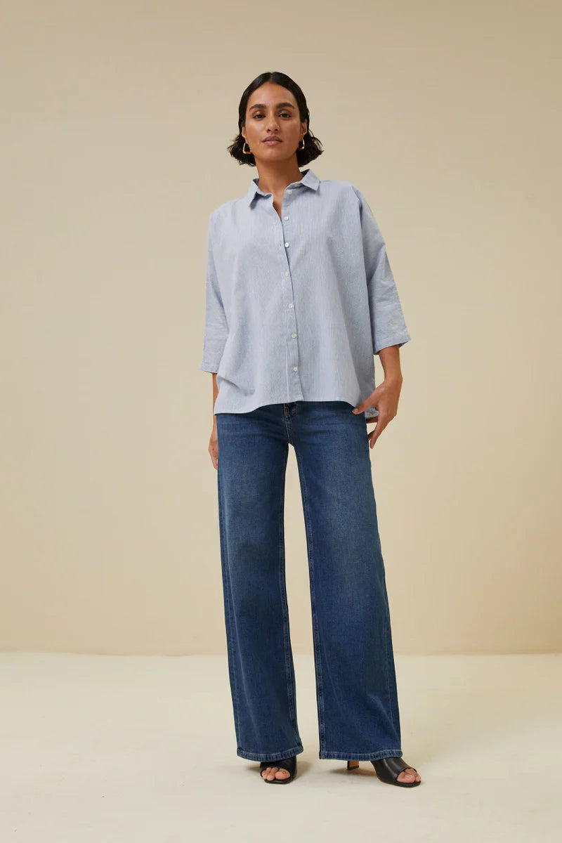 Norel pin stripe blouse