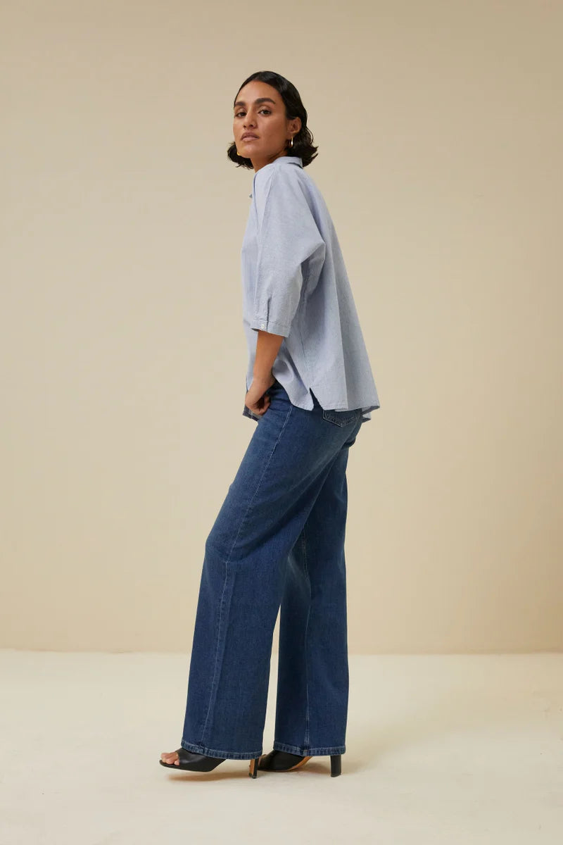 Norel pin stripe blouse