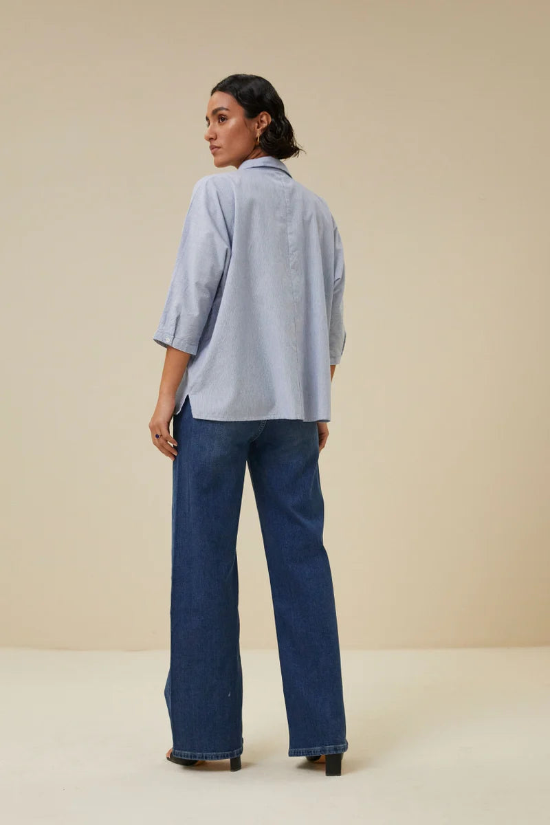 Norel pin stripe blouse