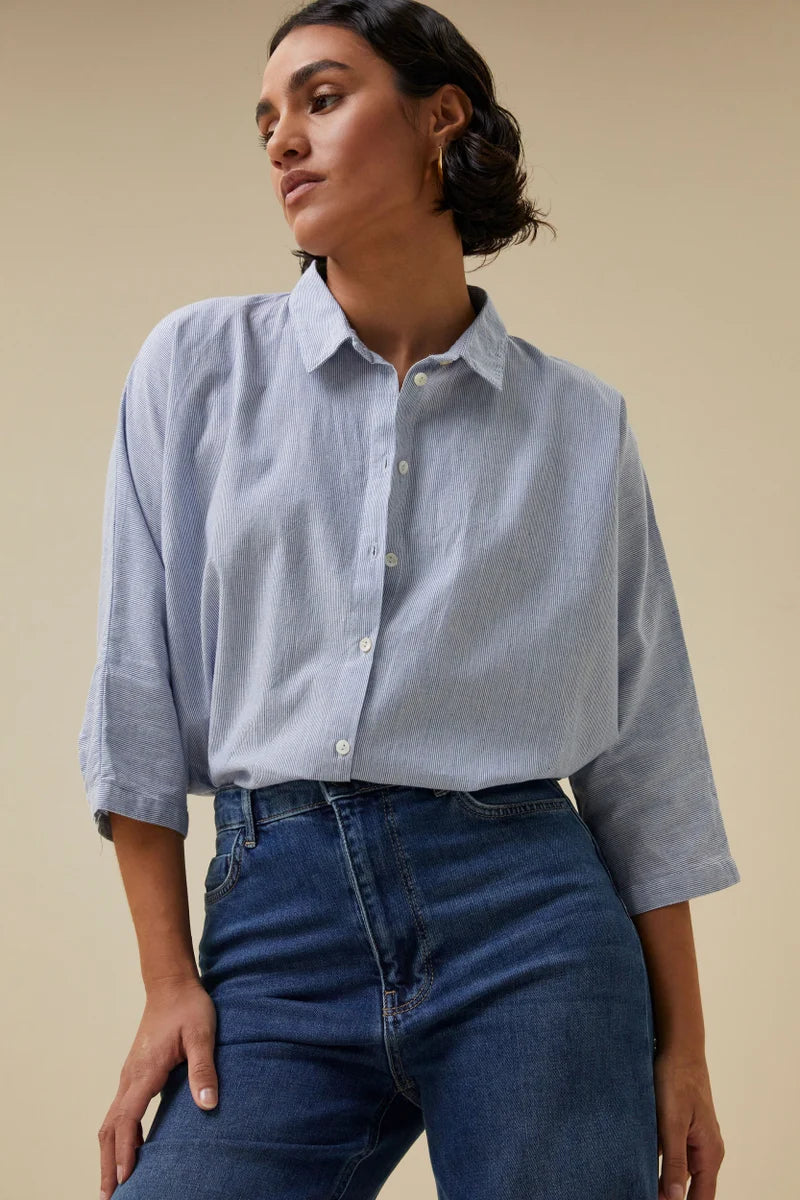 Norel pin stripe blouse