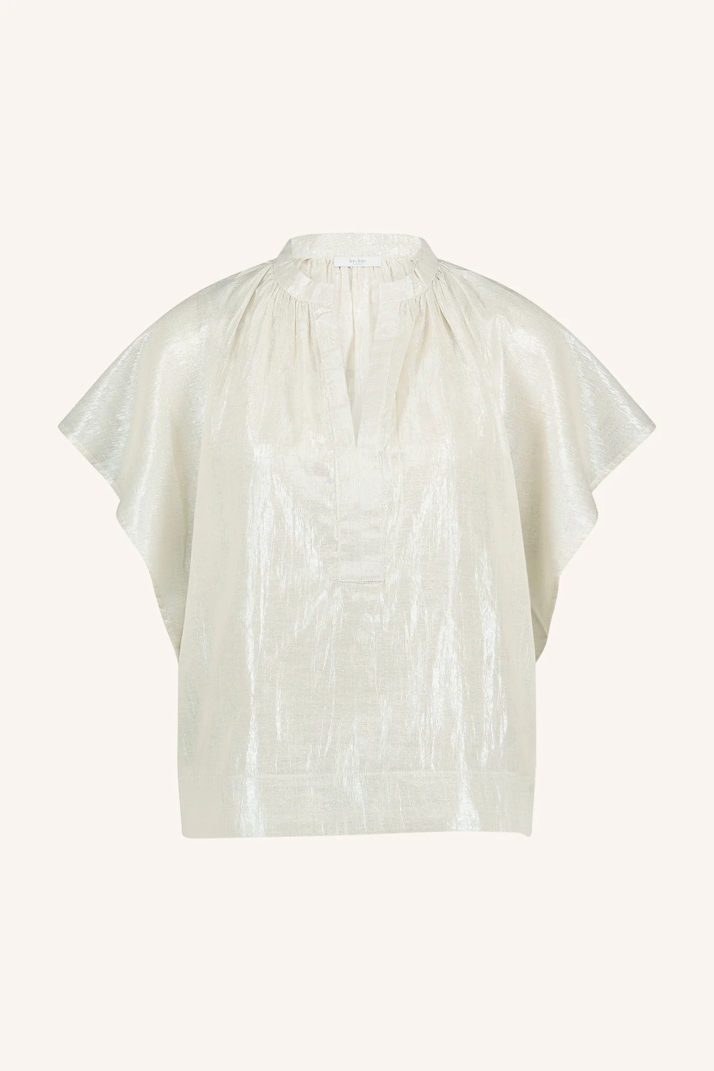 Vina Lurex Blouse Silver