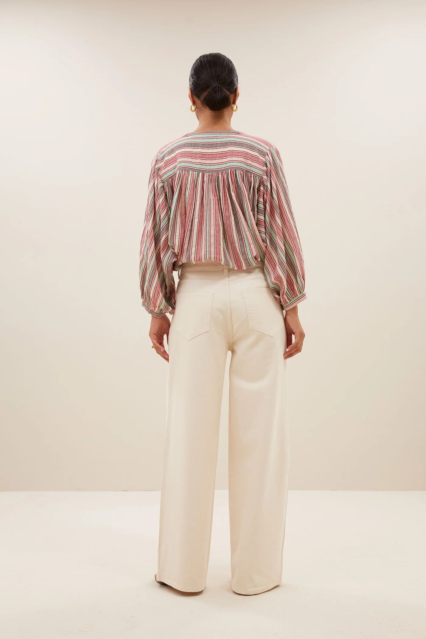 Becky Multi Stripe Athia Blouse