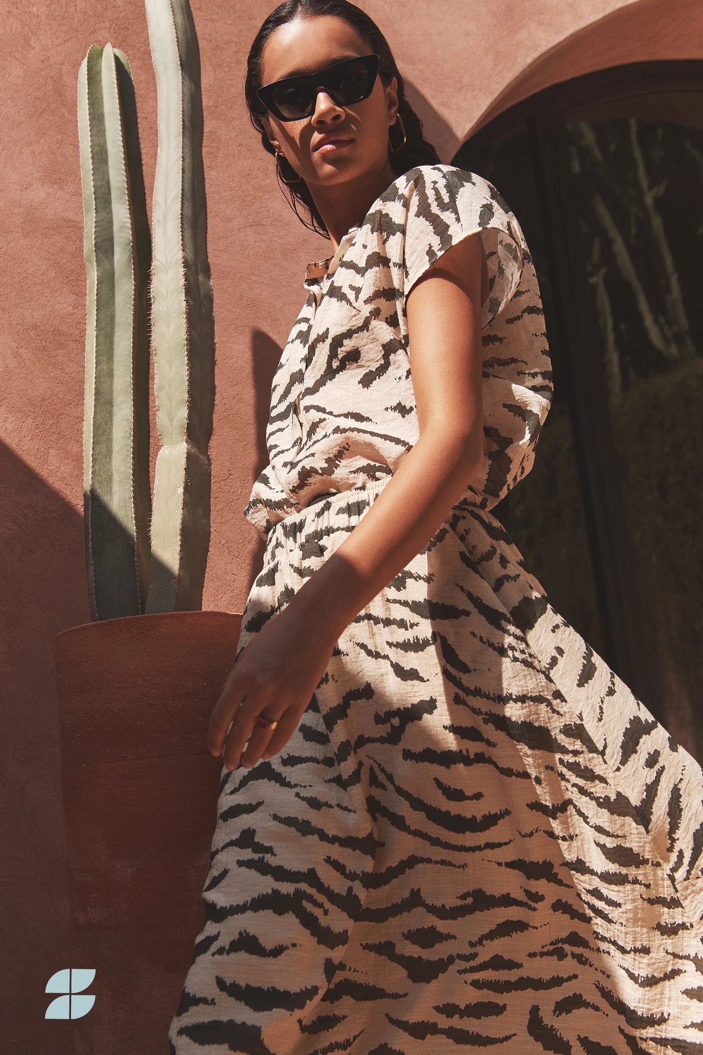 Amie Zebra Blouse