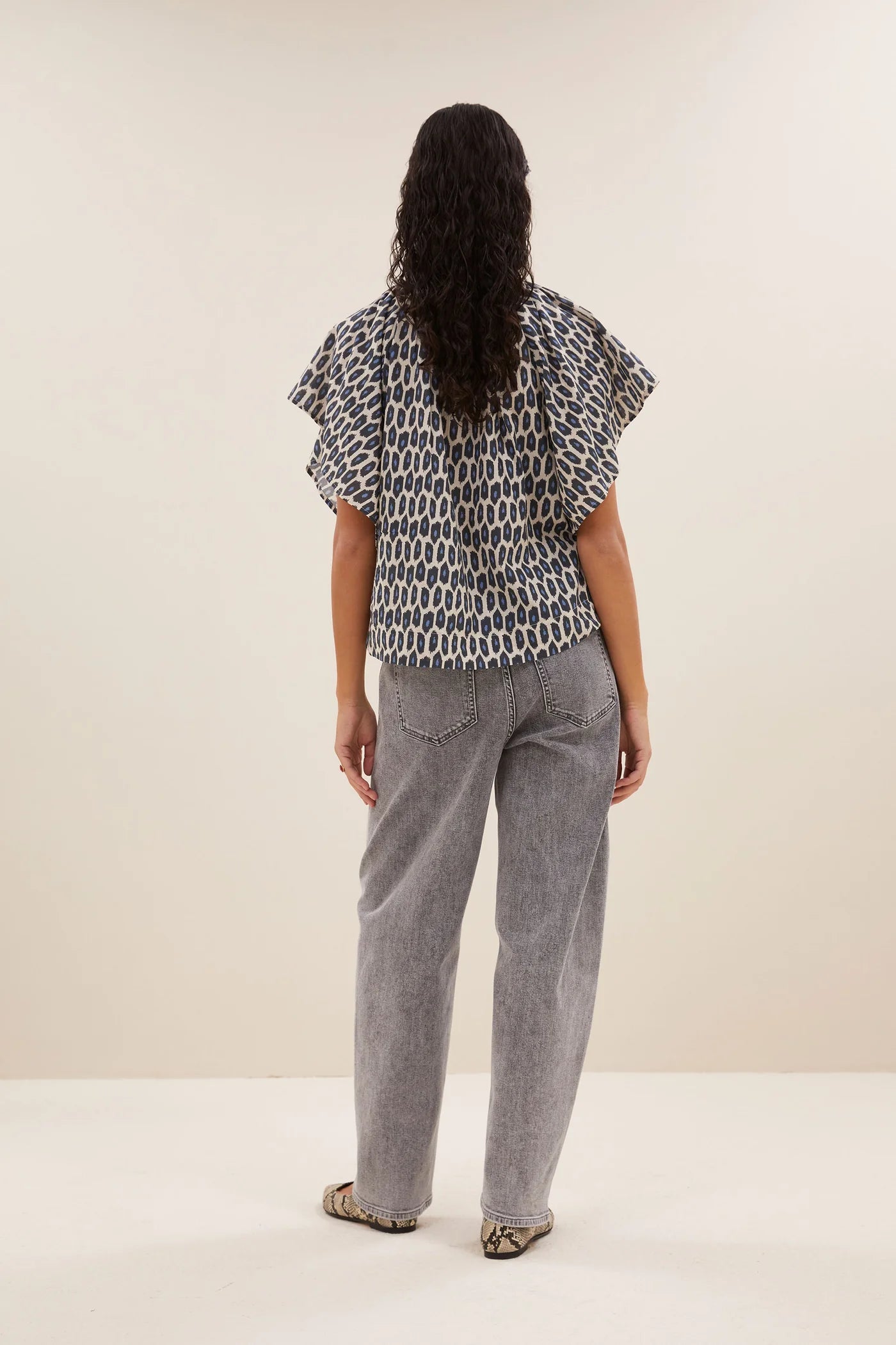 Vina Paris Cheetah Blouse