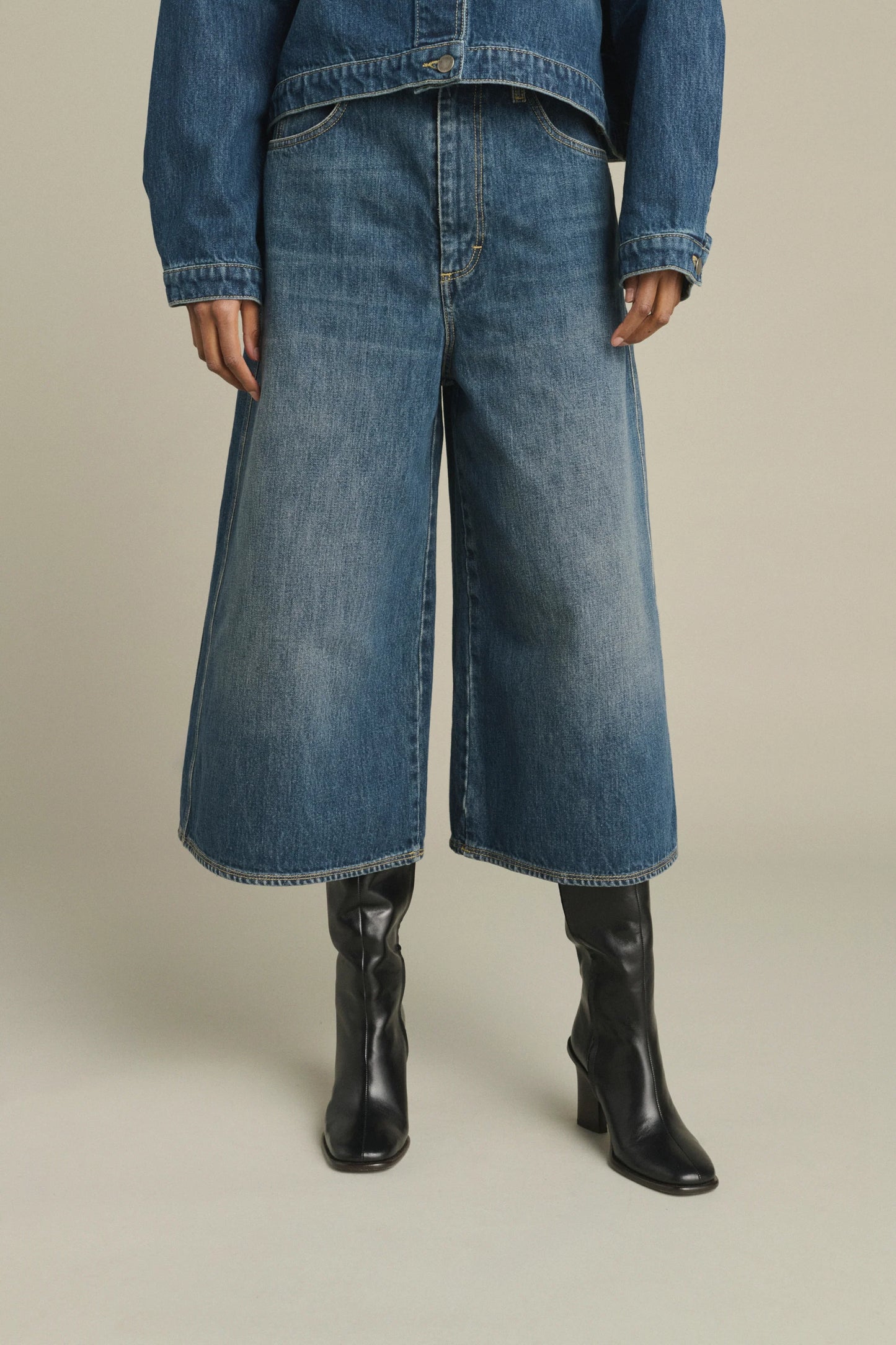 Joyce denim culotte
