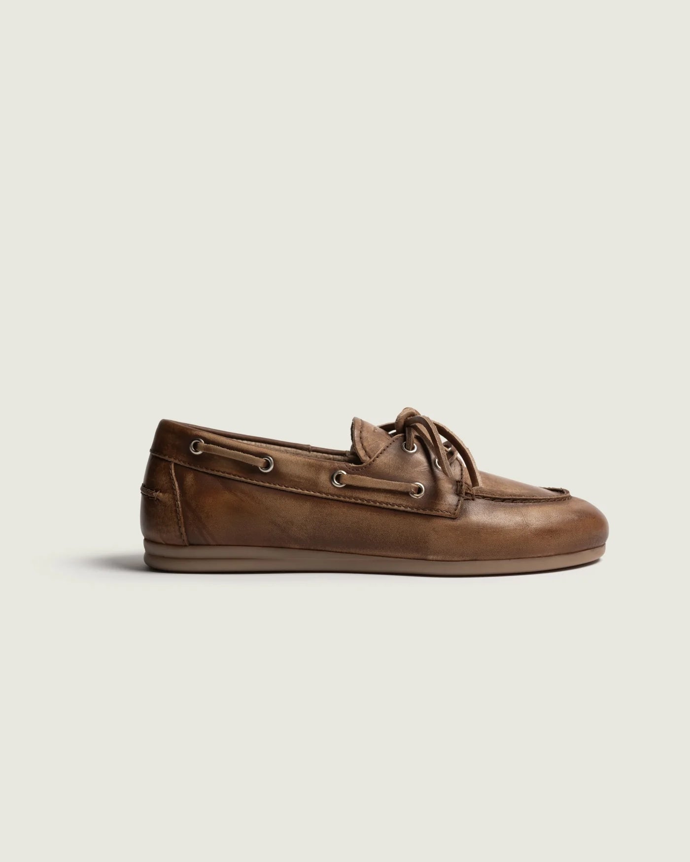 Posa Boat Loafer Brushed | Brown