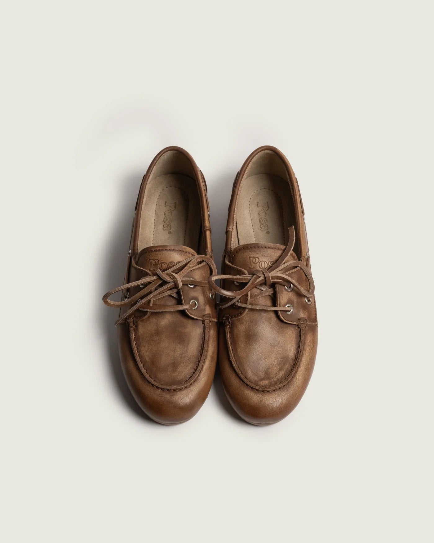 Posa Boat Loafer Brushed | Brown