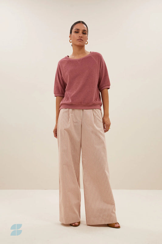 Neva Slub Top Bright Plum