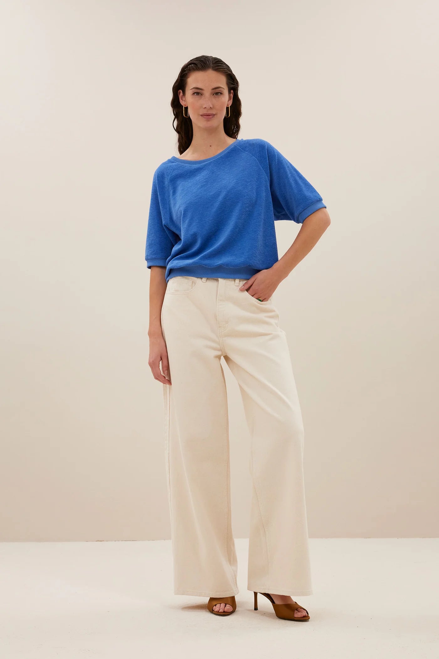 Neva Slub Top Blue