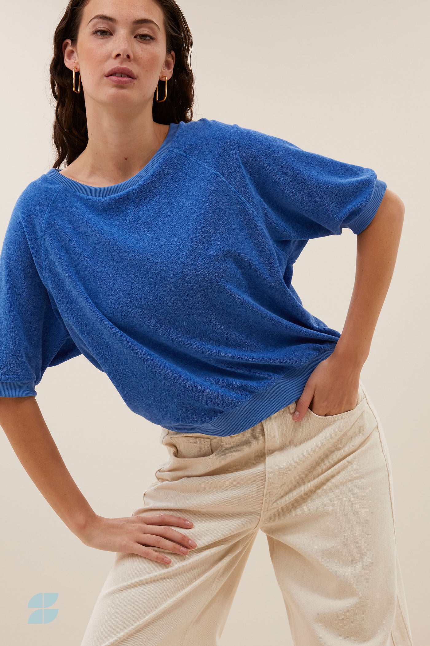 Neva Slub Top Blue