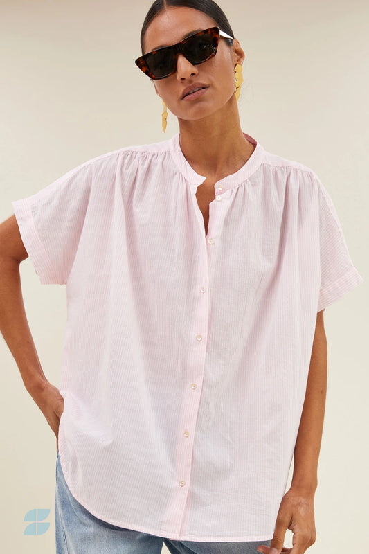 Minte Pinstripe Blouse