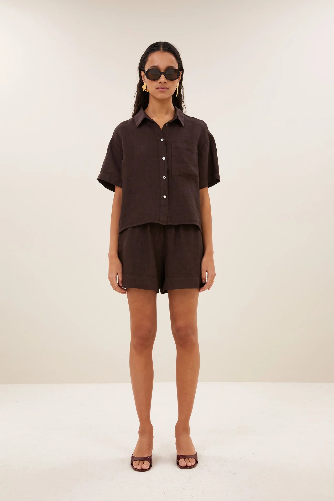 Lio linen shorts