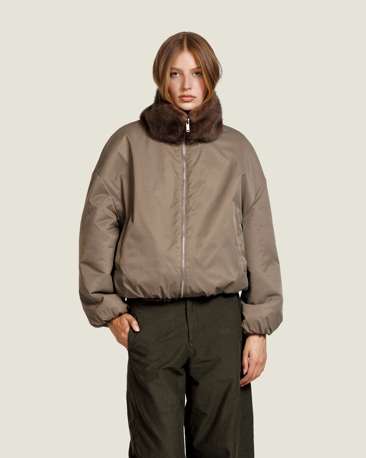 Ally Faux Mink Jacket