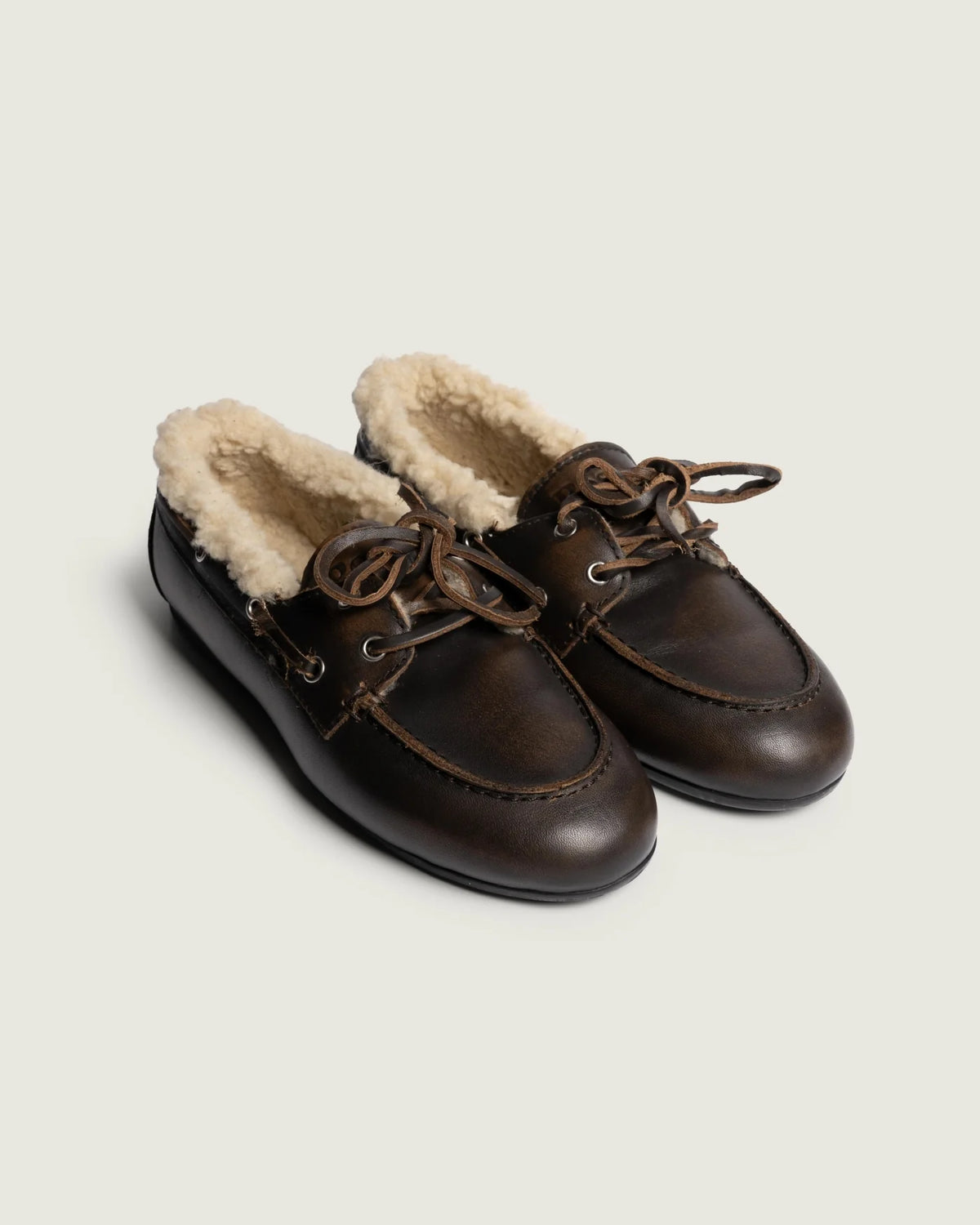 Boat Loafer Brushed Fur Leather