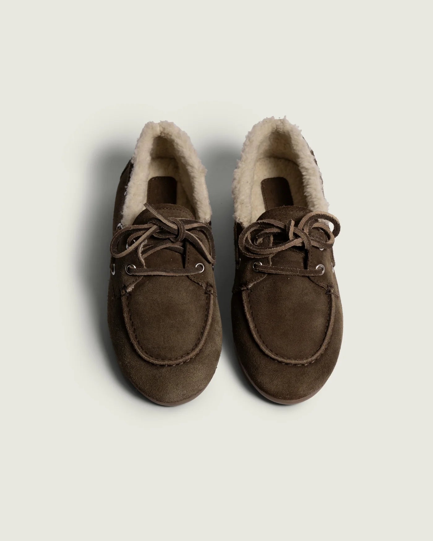 Boat Loafer Brushed - Fur | Dark brown