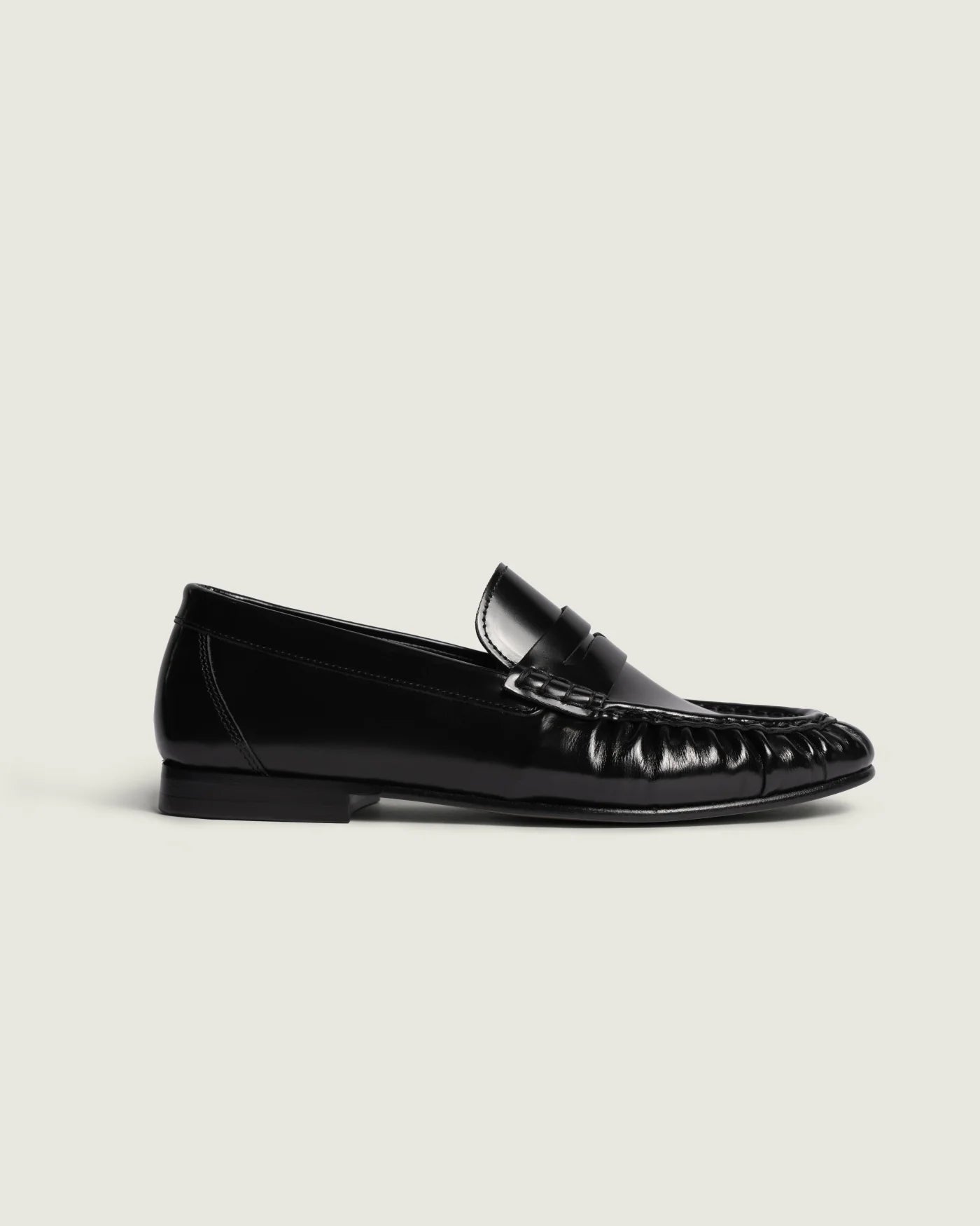 Penny Loafer Wrinkle - Polished black