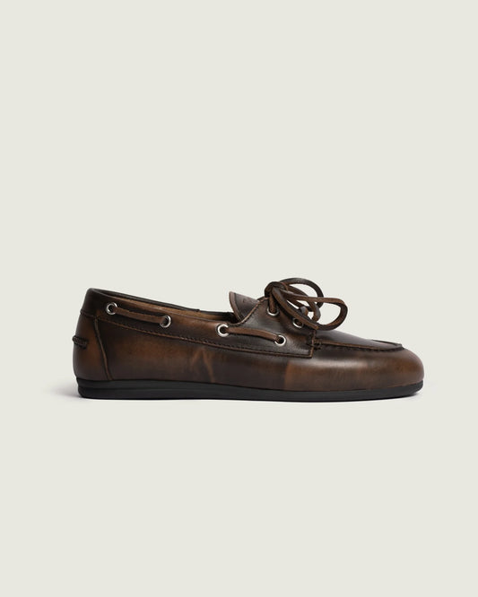 Boat Loafer Brushed | Coffee