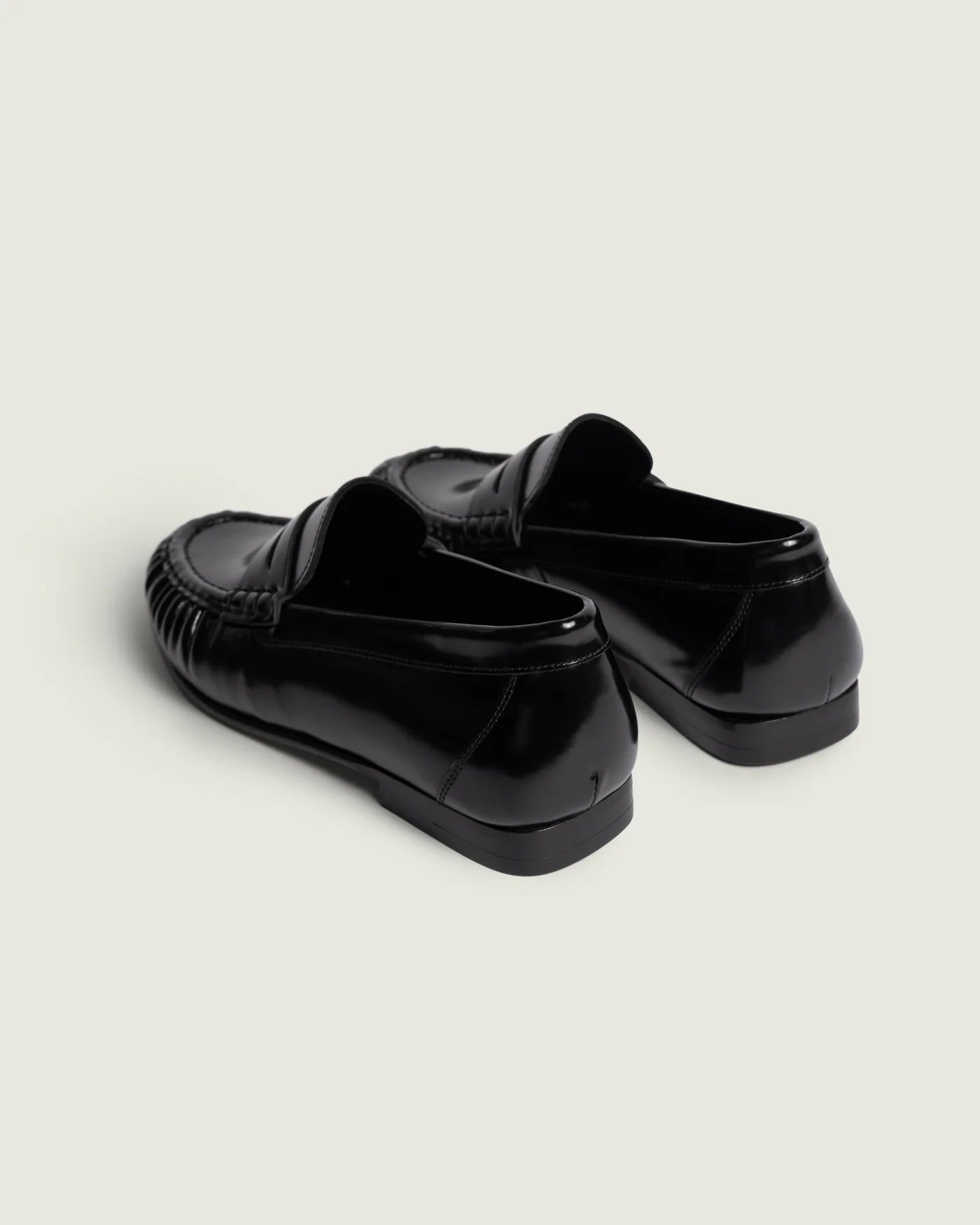 Penny Loafer Wrinkle - Polished black