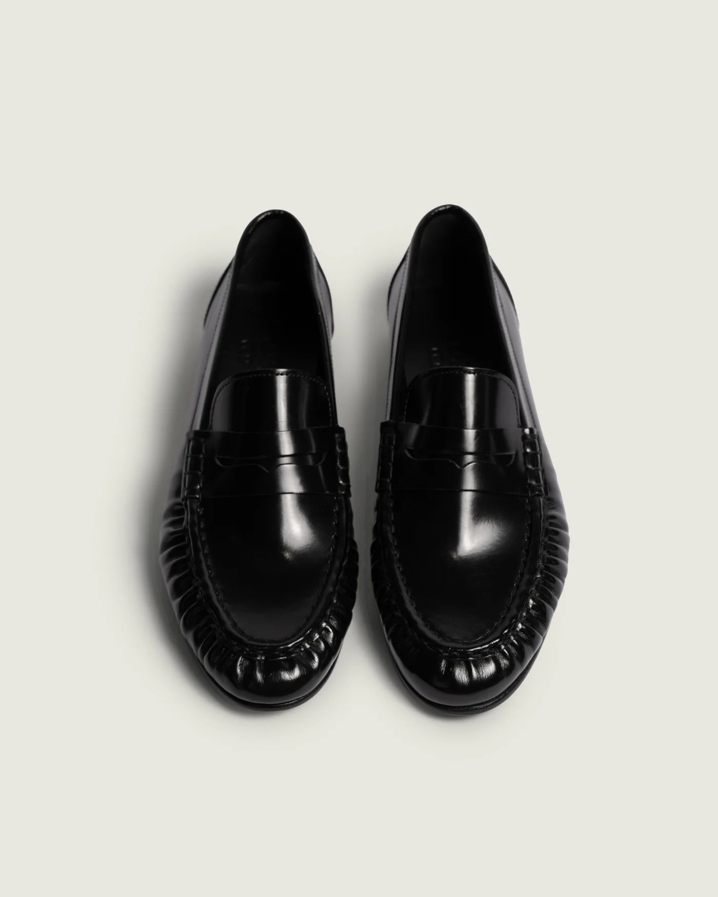 Penny Loafer Wrinkle - Polished black