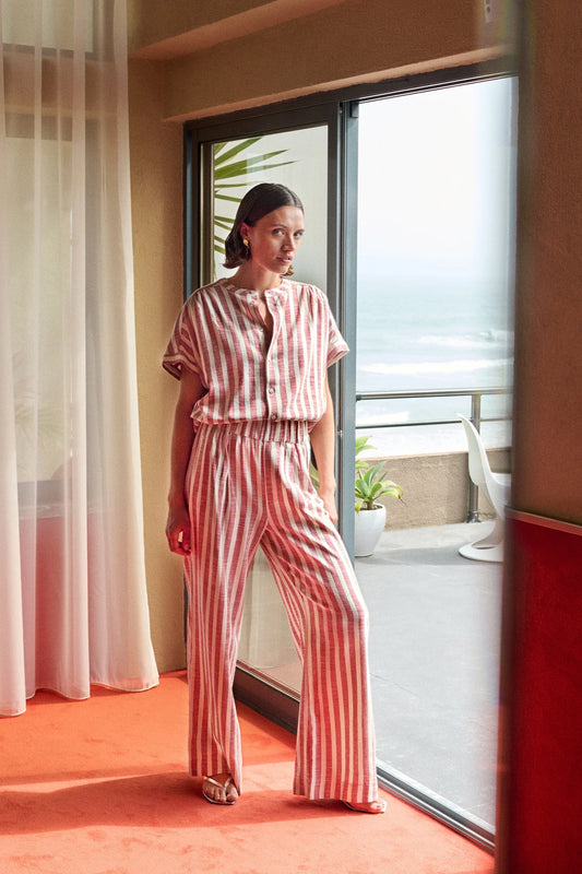 Minte Wide Stripe Blouse